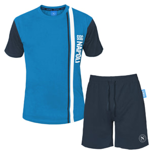 Pigiama / Completo Corto Uomo NAPOLI Prod. Ufficiale Cotone - Art.2125