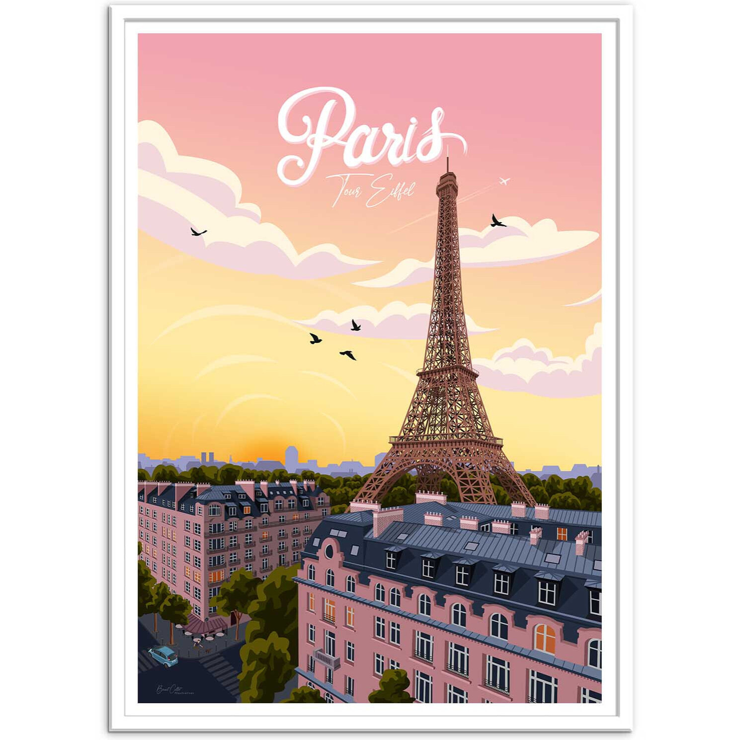 Affiche - Paris Tour Eiffel - Benoit Collet