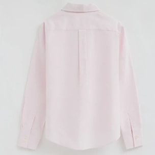 Camisa oxford rosa de corte regular con bordado Rigby Go