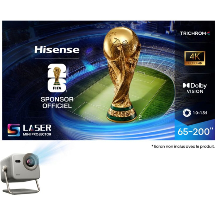 Vidéoprojecteur home cinéma HISENSE Laser Mini Projecteur M2 Pro