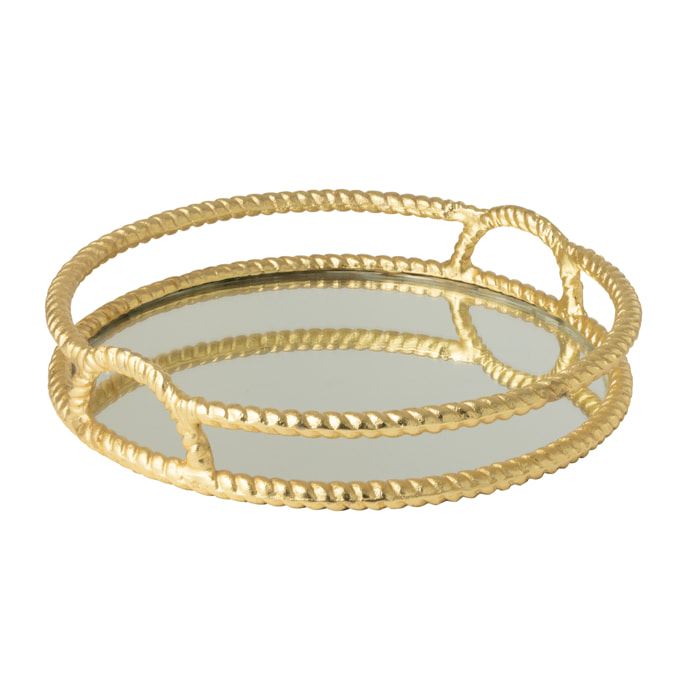 J-Line plateau - aluminium - or