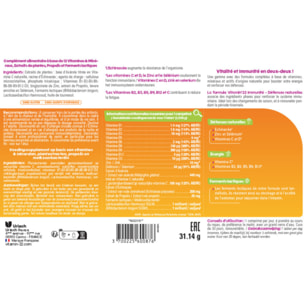 VITAMIN'22 - Immunité - Vitamines, Minéraux, Échinacée et Propolis - Renforce les défenses immunitaires et réduit la fatigue - Cure de 30 jours