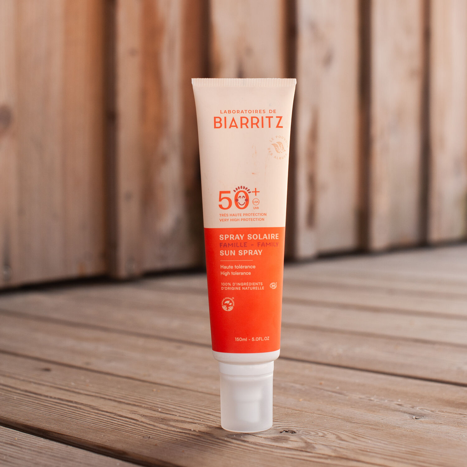 Solaire SPF50+ - Spray Solaire Famille Haute Tolérance Bio 150ml