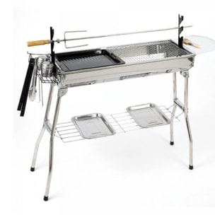 Barbecue grill en acier inoxydable Herzberg HG8112