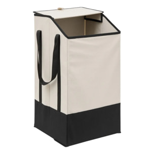 Panier à linge 45L beige