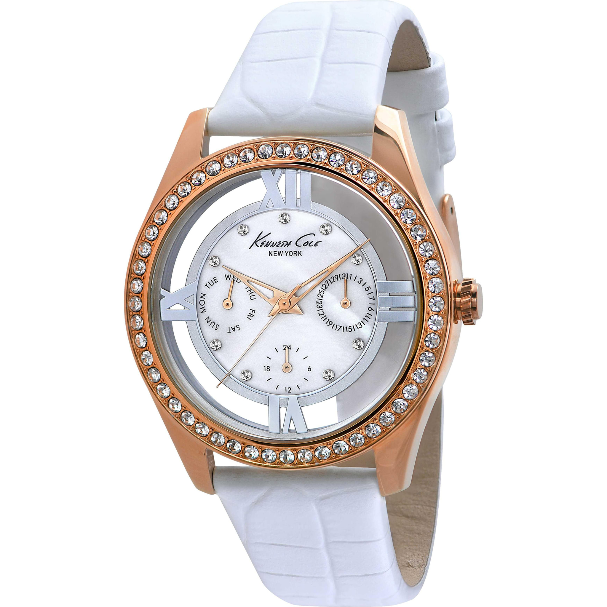 Reloj Kenneth Cole IKC2794 Mujer Analogico Cuarzo con Correa de Piel