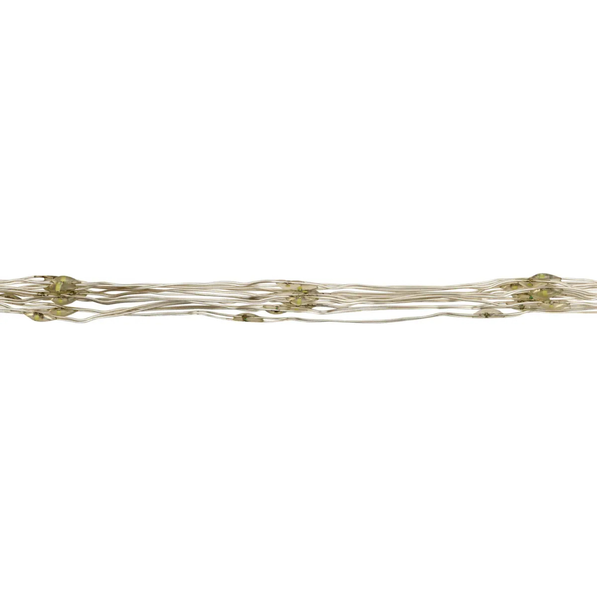 Guirlande lumineuse cascade d'extérieur 1 m 200 LED blanc chaud fil cuivre 13 fonctions avec minuteur sur secteur
