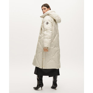 Anorak in piuma con cappuccio