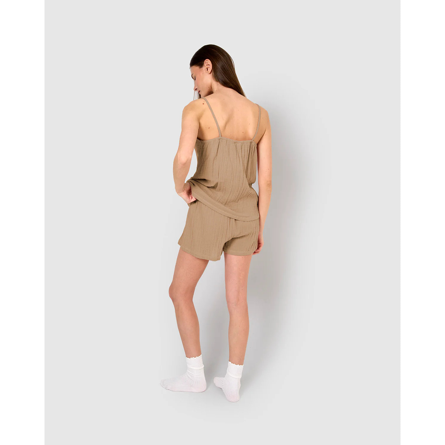 Pijama corto muselina tirante cuerda