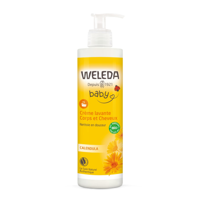 WELEDA - Crème lavante Corps et Cheveux CALENDULA - 400 ml
