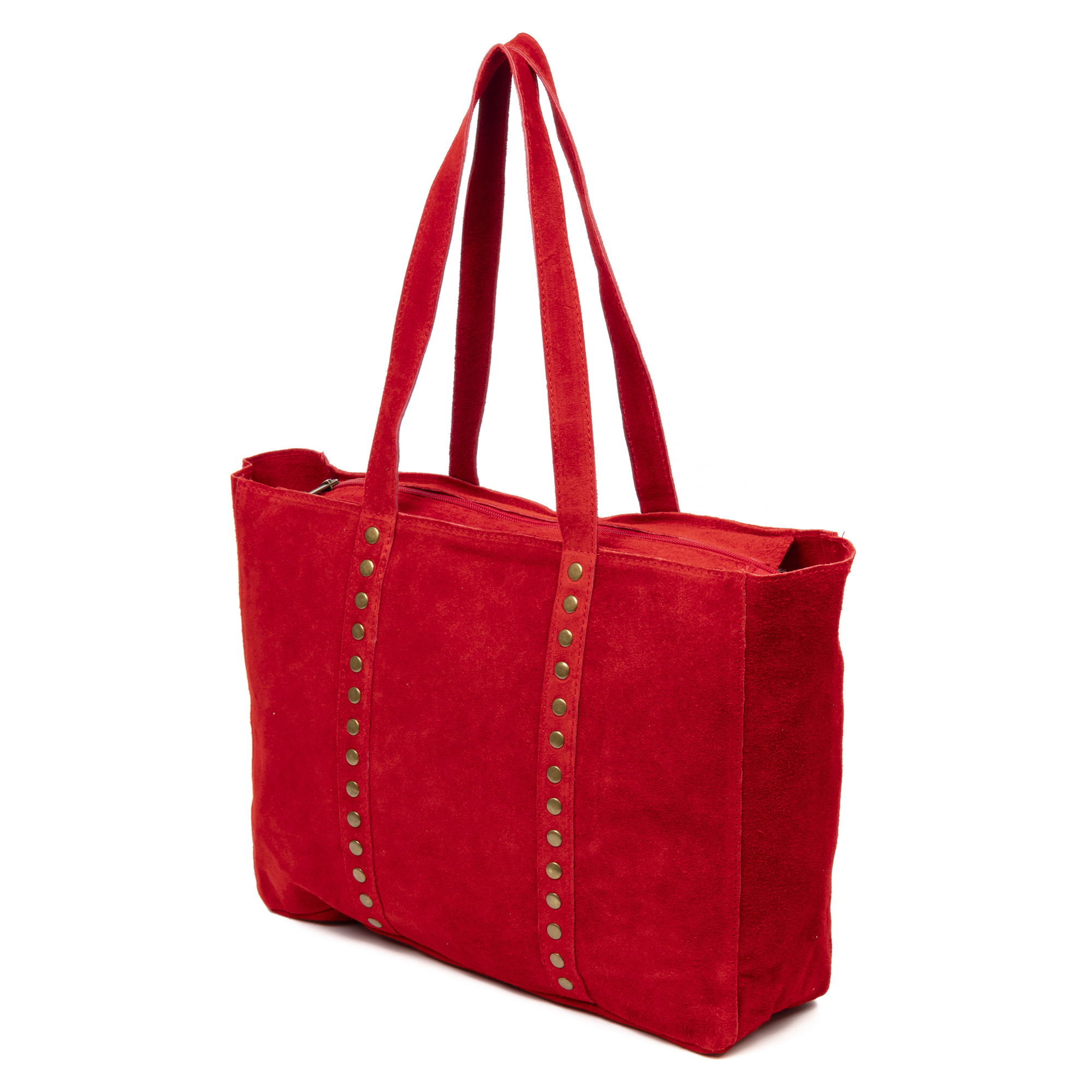 Alonte bolso de hombro mujer. Piel auténtica Gamuza.