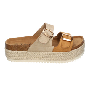 Sandalia de Plataforma para Mujer, Cómodas y Elegantes, Forradas de Yute