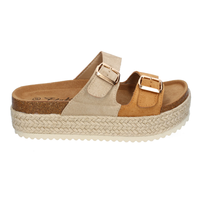 Sandalia de Plataforma para Mujer, Cómodas y Elegantes, Forradas de Yute