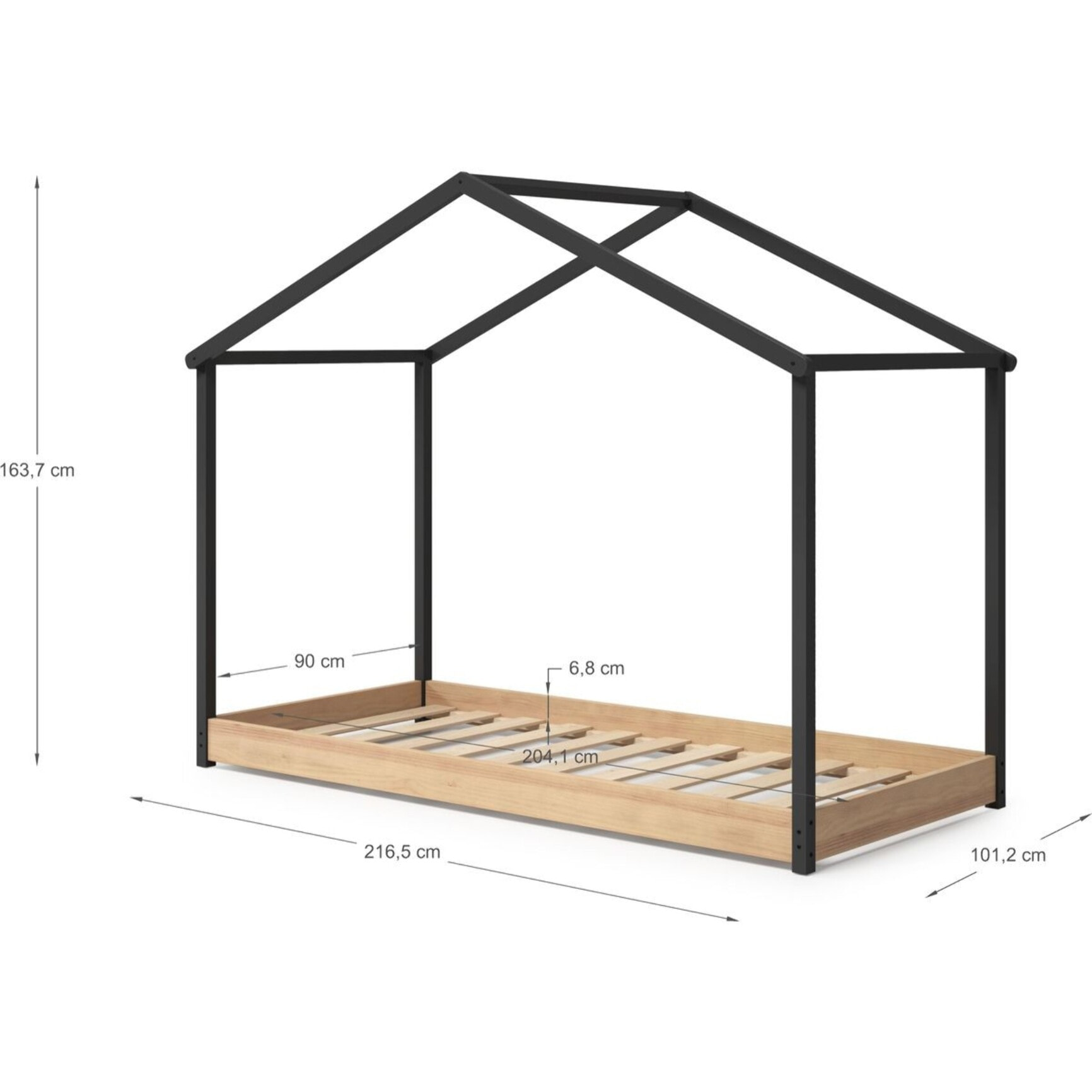 Lit cabane enfant en bois - VALENTINE