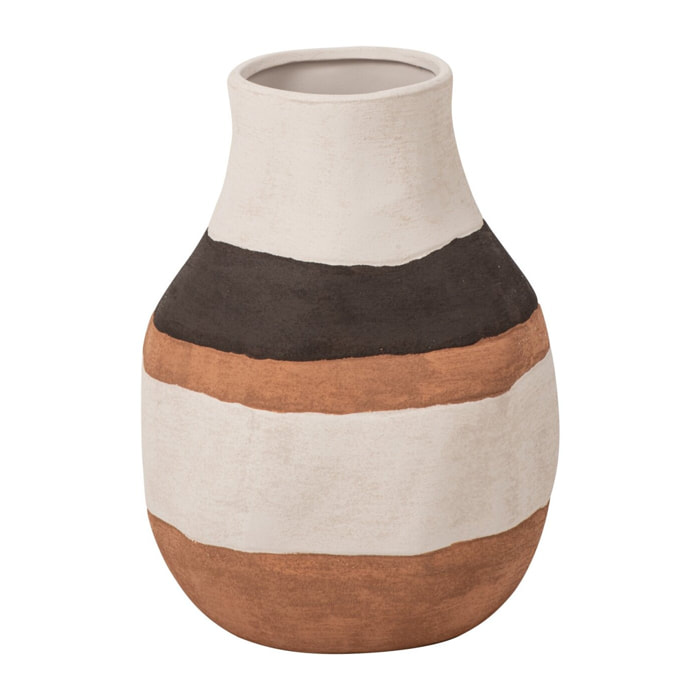 J-Line vase - grès - multicolore - medium