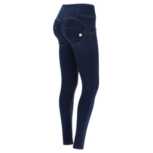 Pantaloni push up WR.UP® superskinny vita media effetto denim