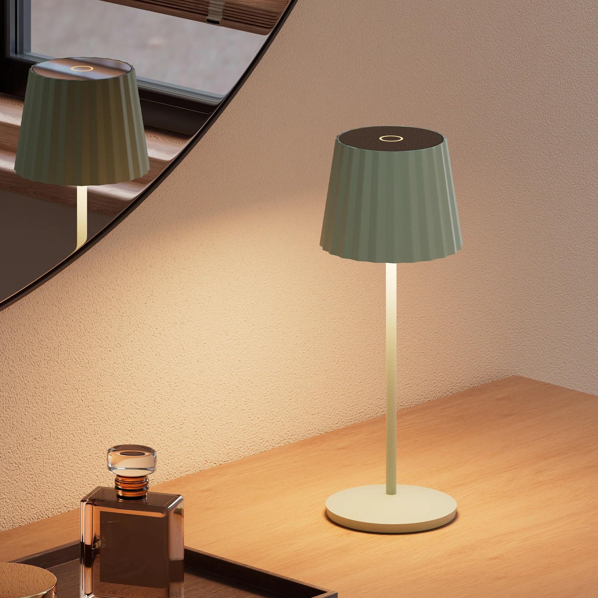 6 Lampe de table ABBY + Socle de charge