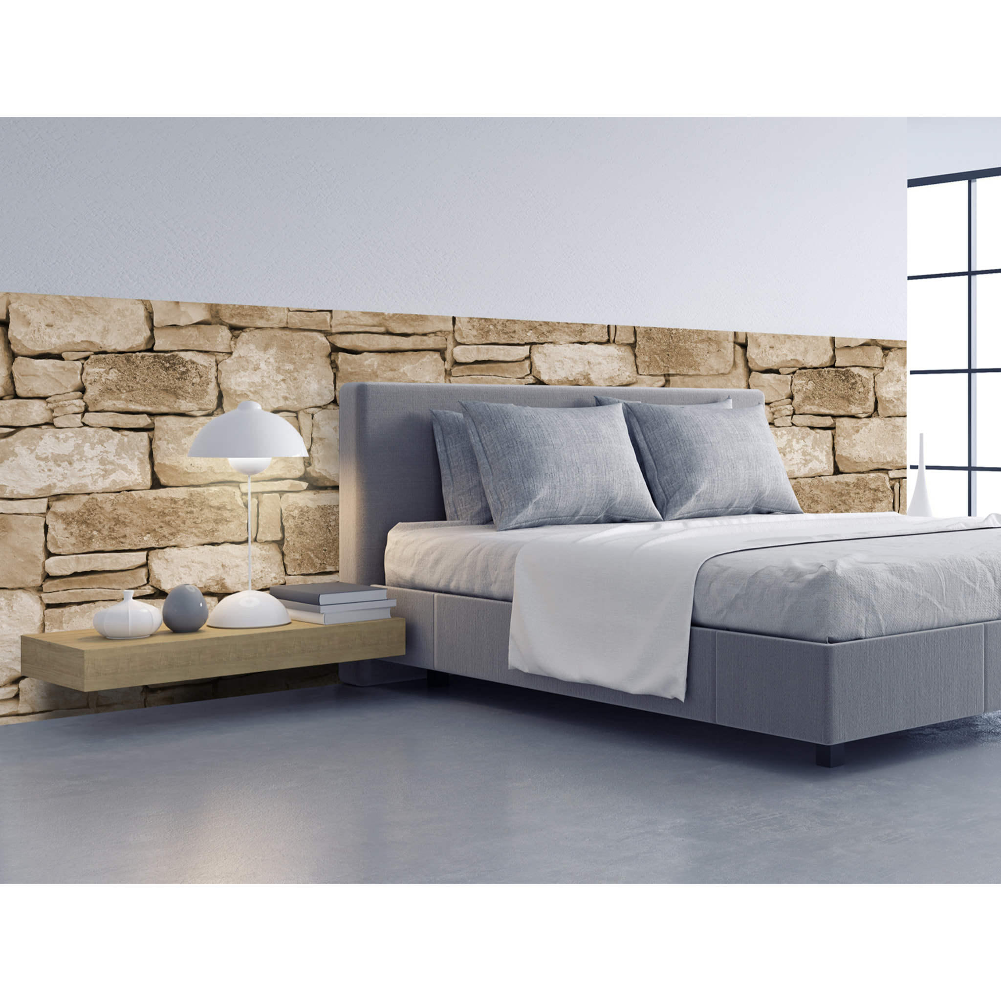 Stickers adhesivos de CERAMIKO - Piedra Seca Sepia Infinita 66x200