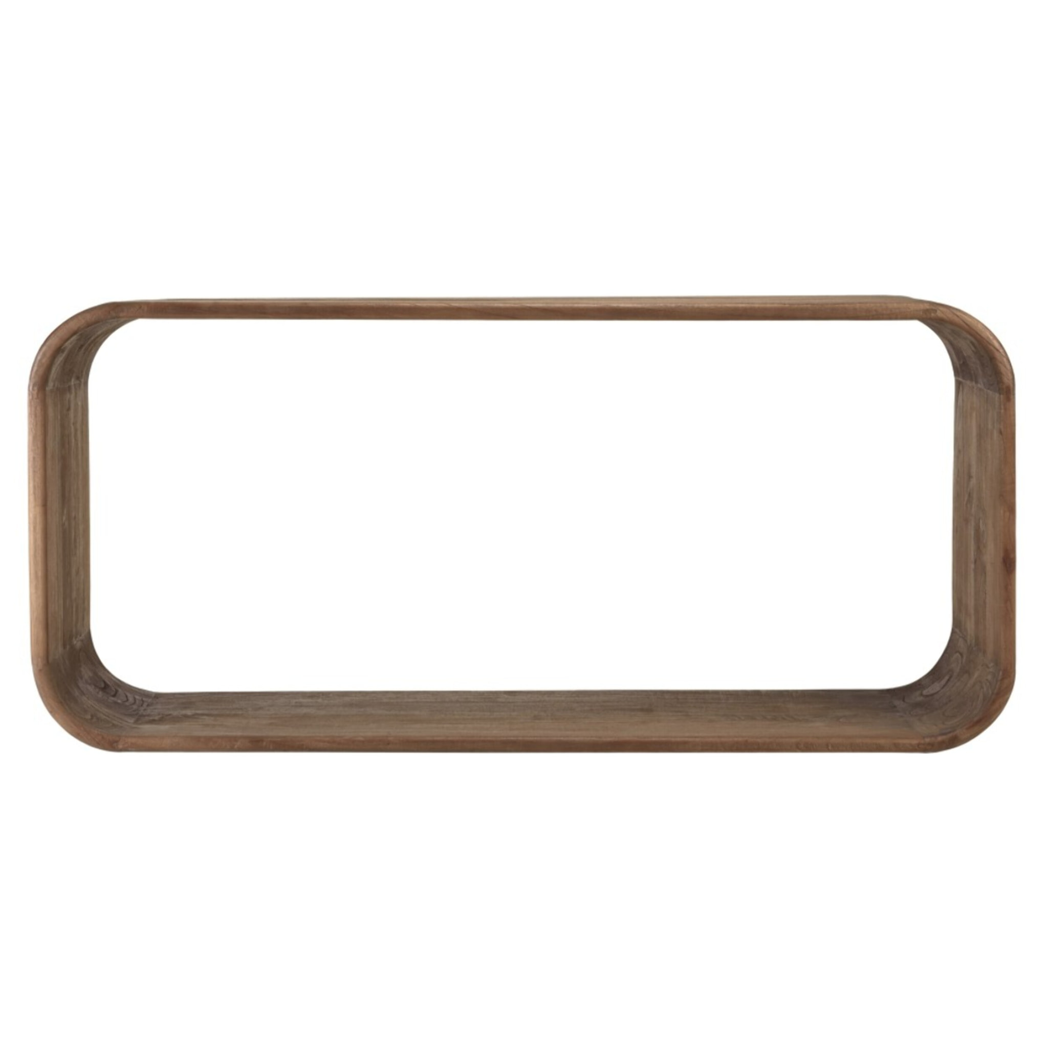 ROMY - Console design arrondi en bois de mindi