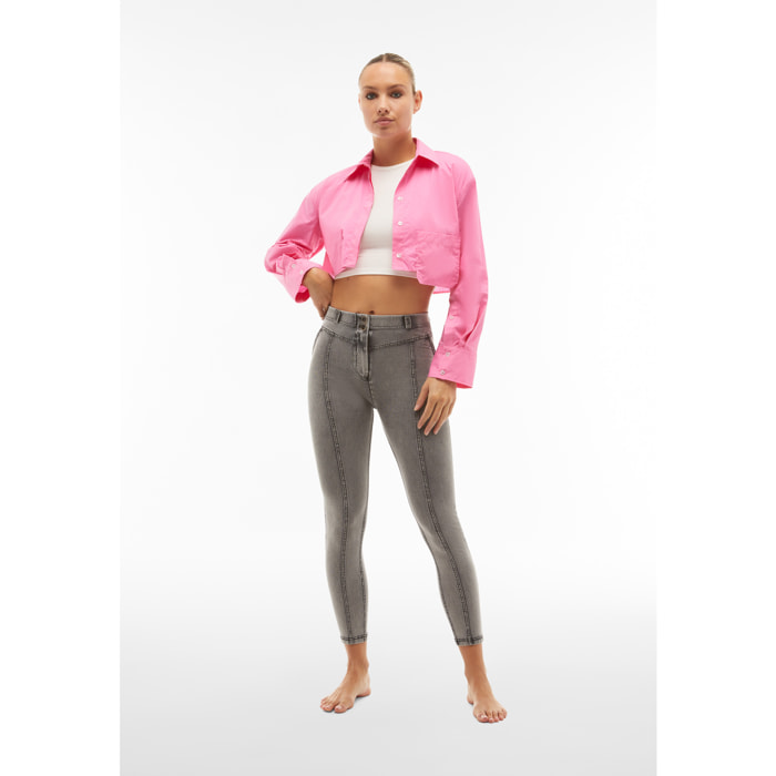 Jeggings WR.UP® vita alta con inserti, cucitura centrale