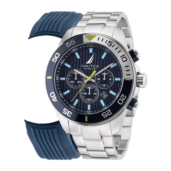 Orologio Nautica Acciaio Silver