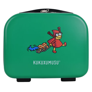 Juego de maletas rígidas con ruedas kukuxumusu 3 piezas color verde