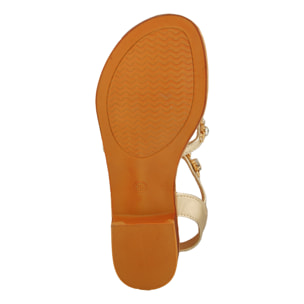 Sandali infradito con dettaglio gioiello