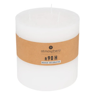 Bougie rustique - 3 mèches - blanc - 1 - 9kg