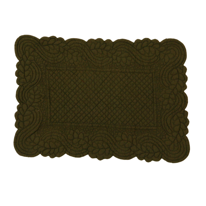 Set de table morphée miel - Kaki