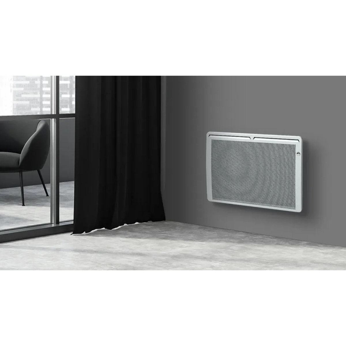 Radiateur Panneau Rayonnant Tactile Aluminium Blanc 1000W