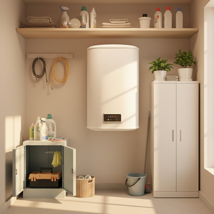 Chauffe-eau compact multi-positions - 47L 2000w
