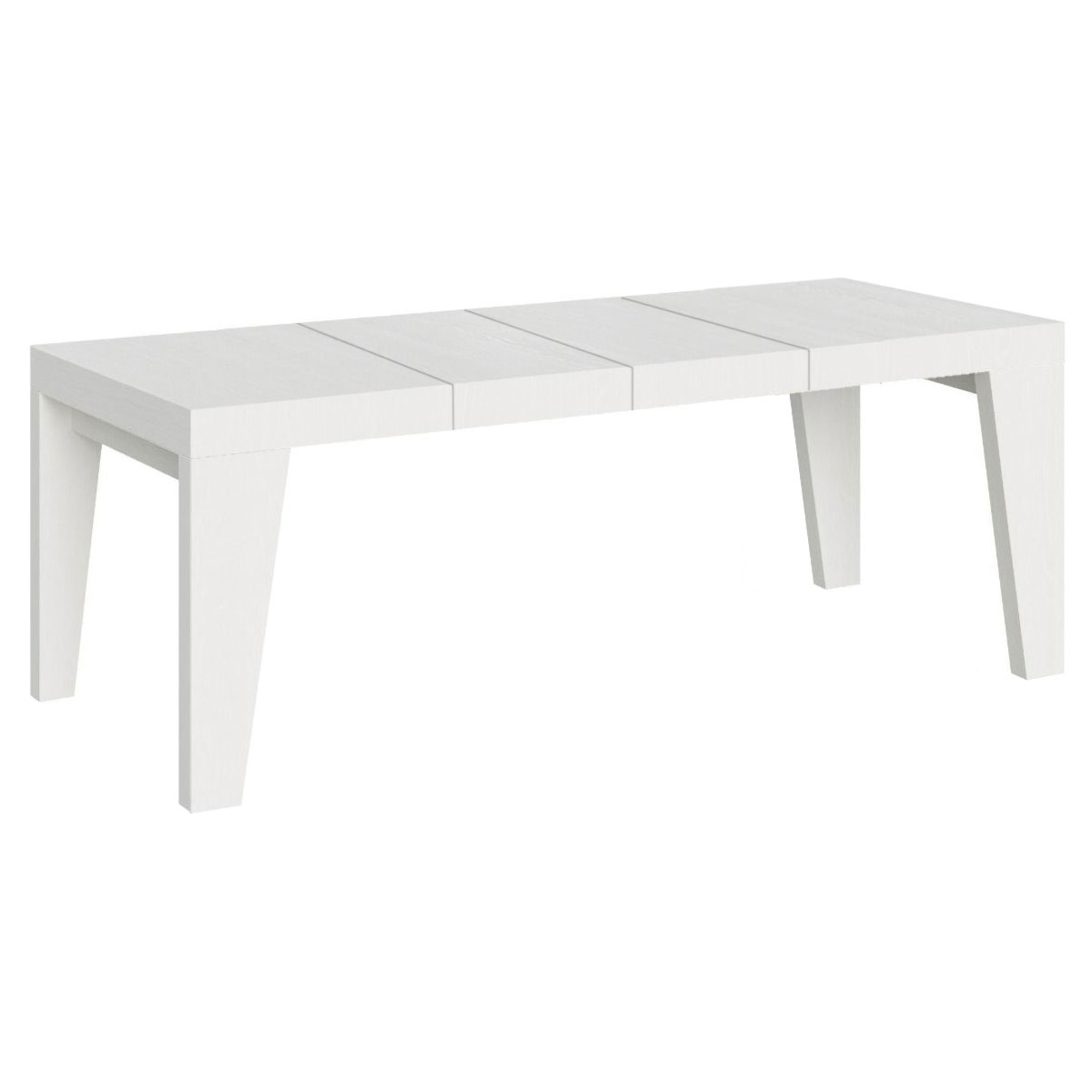 Mesa extensible 90x160/264 cm Naxy Premium Fresno Blanco