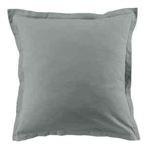 Lot de 2 taies d'oreiller 100% coton 57fils argent