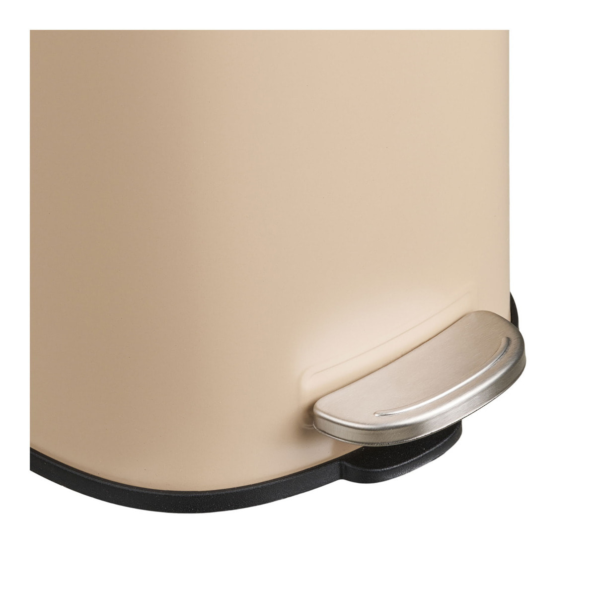 Pattumiera a pedale Lodi in metallo beige soft close 3 litri