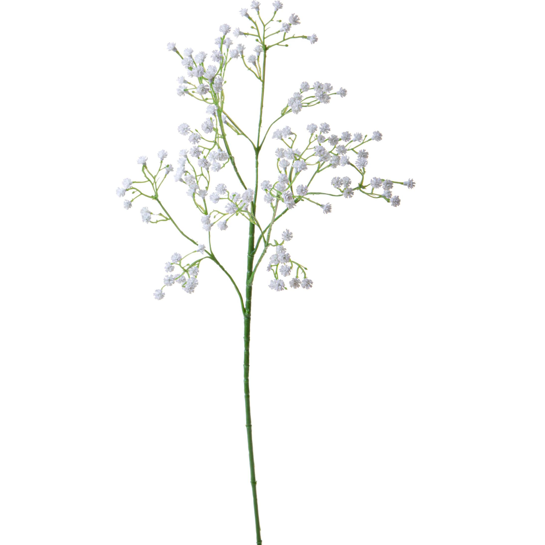 Ramo Di Gypsophila. Altezza 62 Cm - Pezzi 12 - 14X62X6cm - Colore: Bianco - Bianchi Dino - Fiori Artificiali