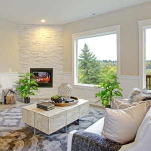 Juego de 2 Plantas Artificiales de 95 cm Árboles Artificiales con Maceta Plantas Sintéticas para Decoración Hogar Salón Oficina Verde