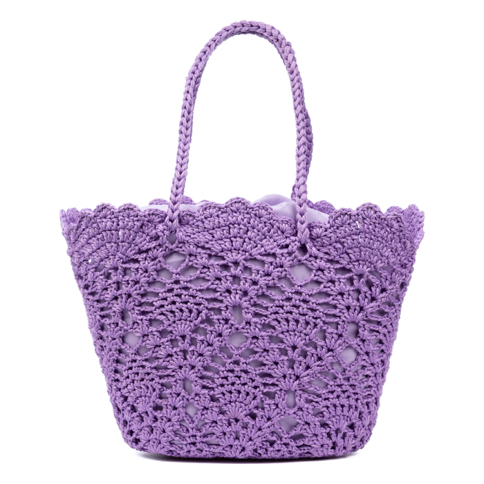 Zelbio borsa a spalla donna. Realizzata in cotone.