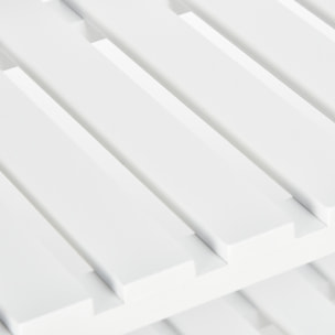 Meuble à chaussures range-chaussures 3 niveaux MDF bambou blanc