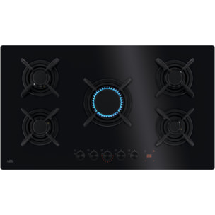 AEG Placa de gas Serie 8000 Flamelight de 90 cm HKB95453NB | Reacondicionado