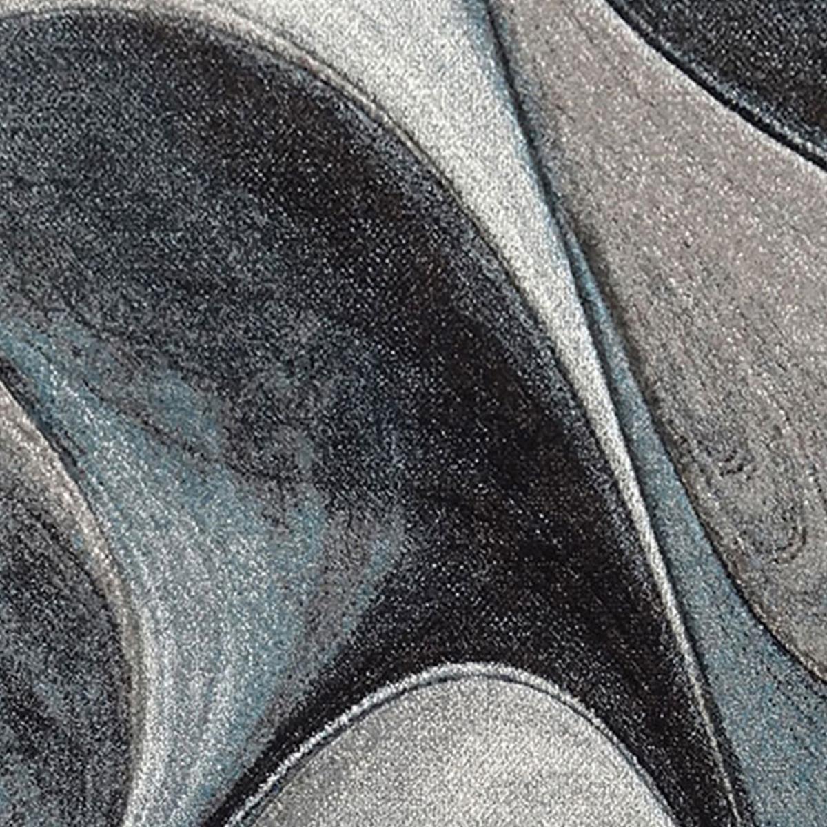 Tapis moderne Tavo avec motif de gouttes d'eau