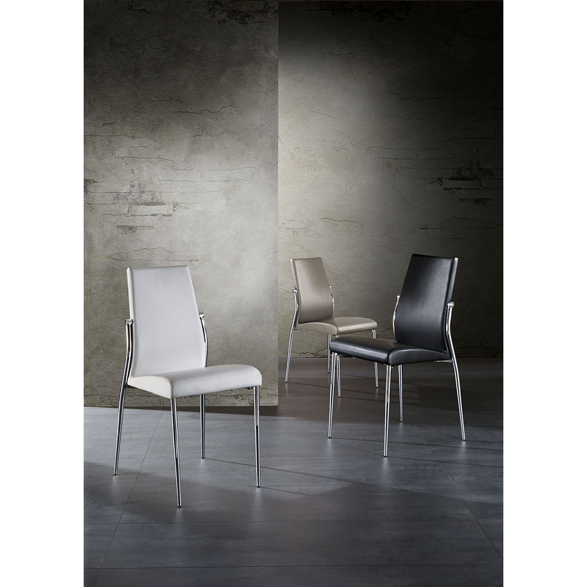 Oresteluchetta Set 4 Sedie HUDSON WHITE Bianco
