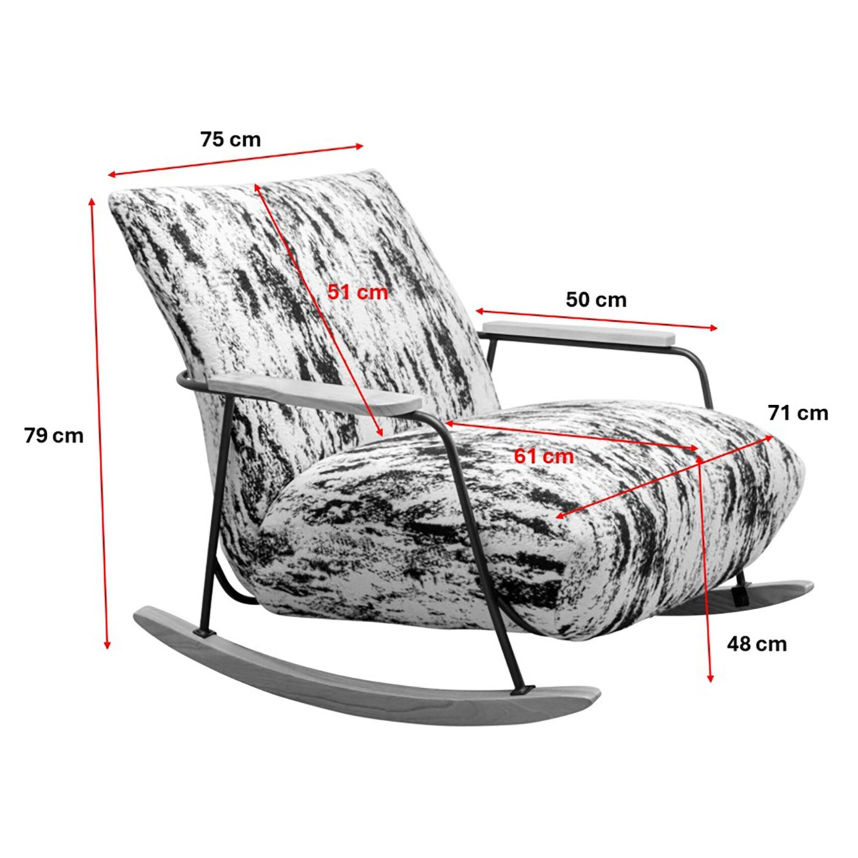 Fauteuil à bascule Kyle Kare Design