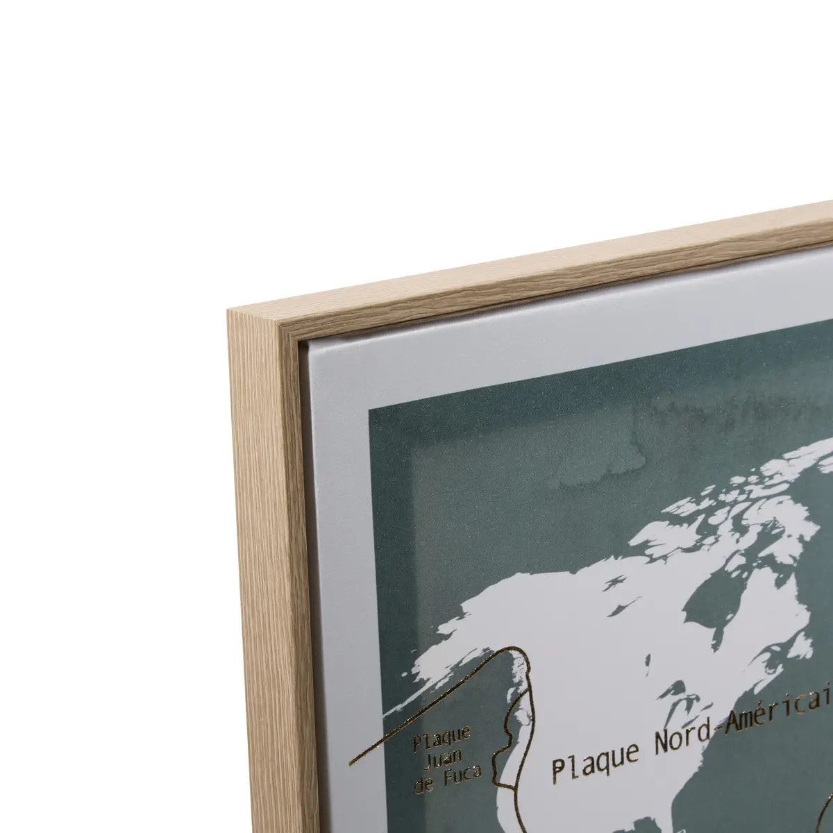 Toile imprimée encadrée Fanyo 70x50cm bleu emeraude