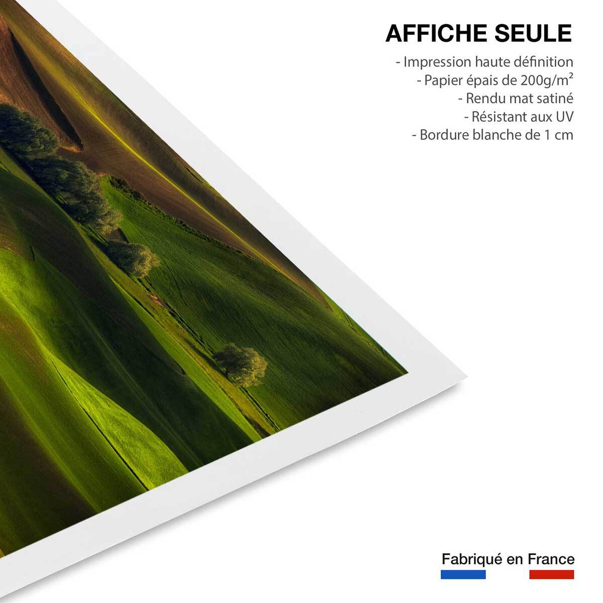 Affiche Colline USA Affiche seule