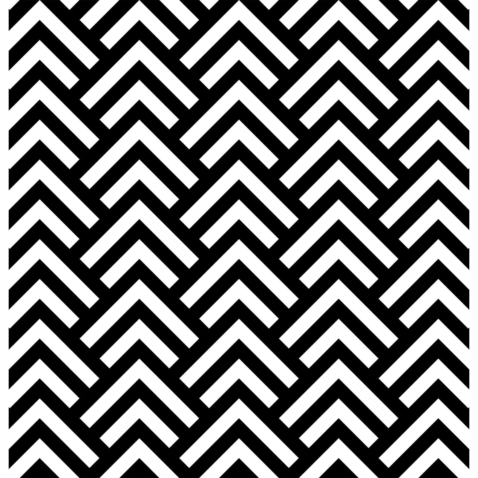 Papier peint graphique zig zag retro Intissé