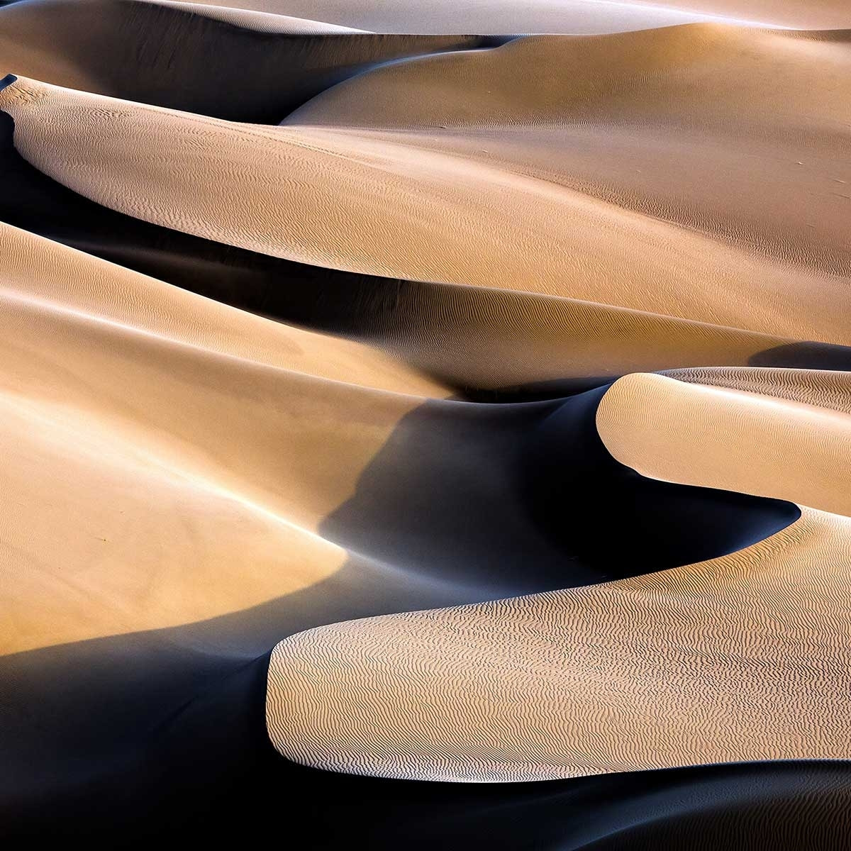 Affiche Vagues de sable Affiche sous cadre bois