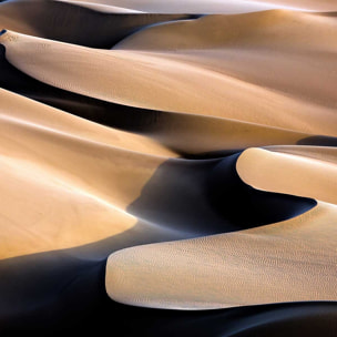 Affiche Vagues de sable Affiche sous cadre bois