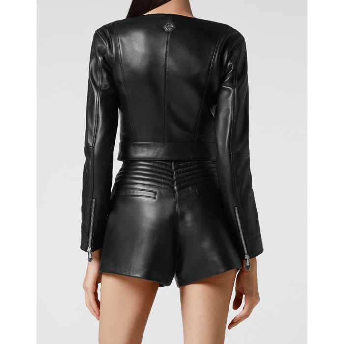 PHILIPP PLEIN Leather Jacket
