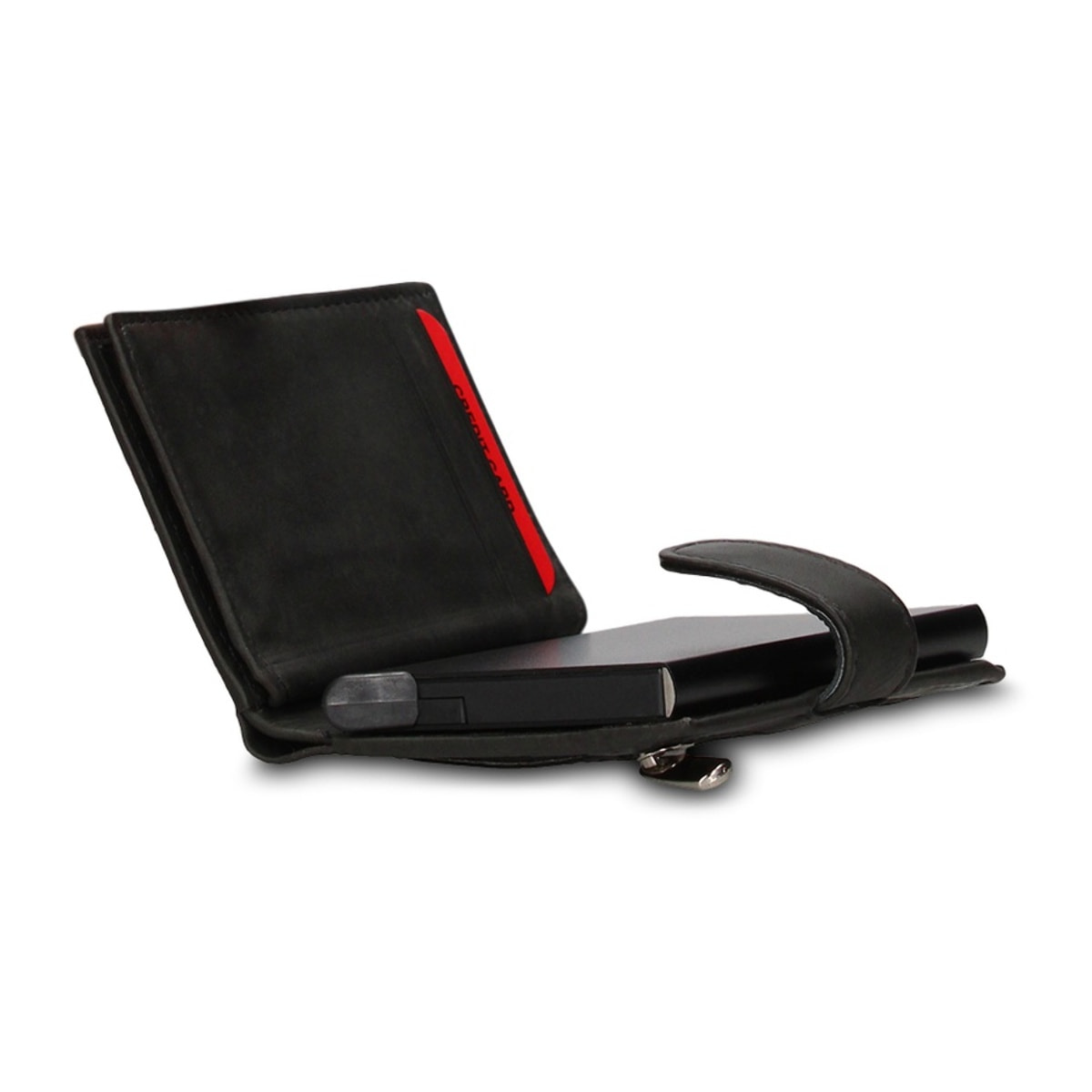 Portafoglio uomo in vera pelle - Modello Astor Prime - Casual - 7.5 x 10.0 x 2.0 cm