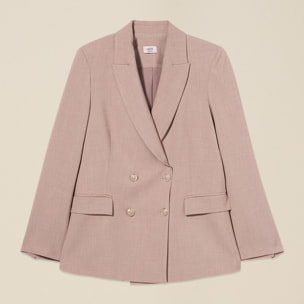 Oltre - Blazer doppiopetto con bottoni araldica - Beige